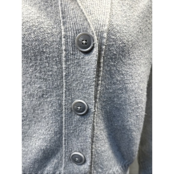 Tahari Button Up Long Sleeve Pullover Size S Women's Grey Polyester Blend Collar - Picture 2 of 7